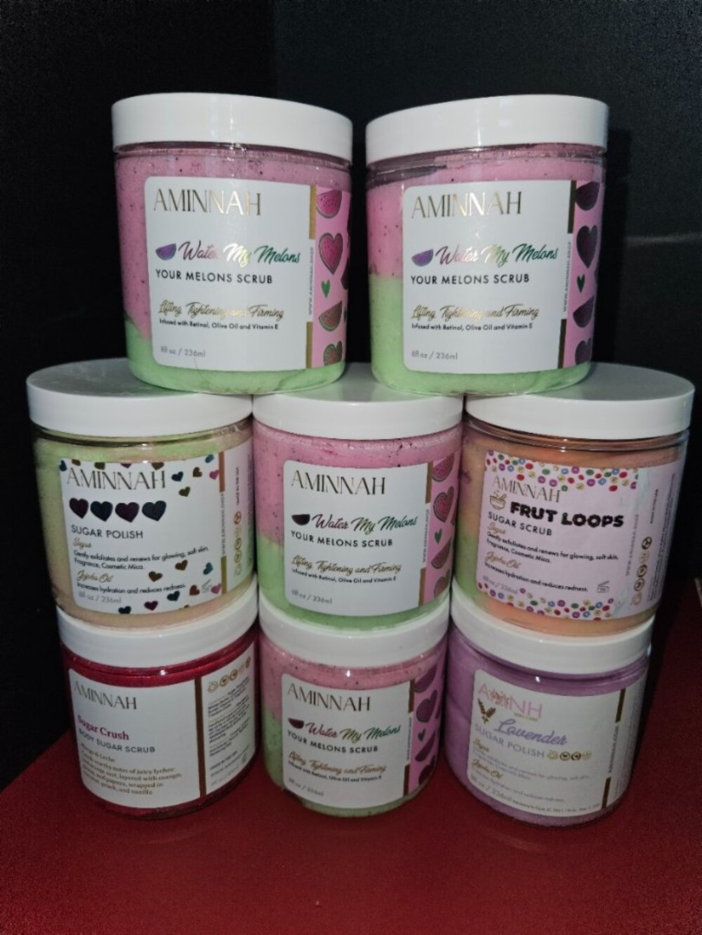 AMINNAH - Sugar Scrubs- Various - Pick One